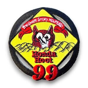 Vintage 1999 Honda Hoot Great Smoky Mountains Motorcycle Rally Patch